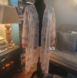 Floral Kimono Cardigan Plus Size 2x